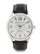 Perry Ellis Black Leather Band Watch