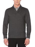 Perry Ellis Big And Tall Heathered Shawl Pull-over