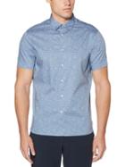 Perry Ellis Short Sleeve Cross Hatch Shirt