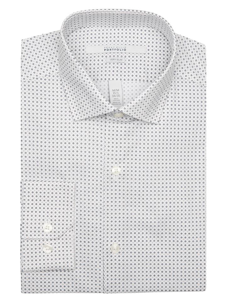 Perry Ellis Very Slim Diamond Dot Dress Shirt