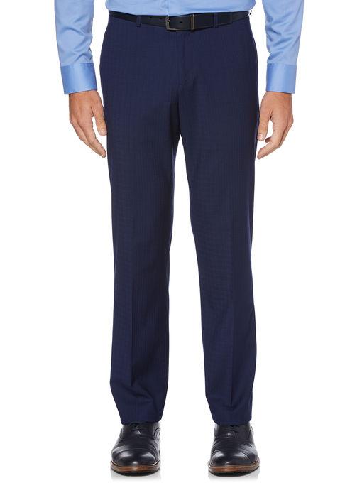 Perry Ellis Modern Fit Subtle Plaid Suit Pant
