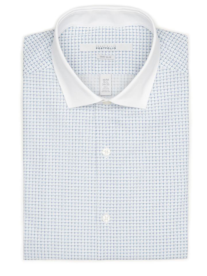 Perry Ellis Very Slim Tiny Diamond Dress Shirt