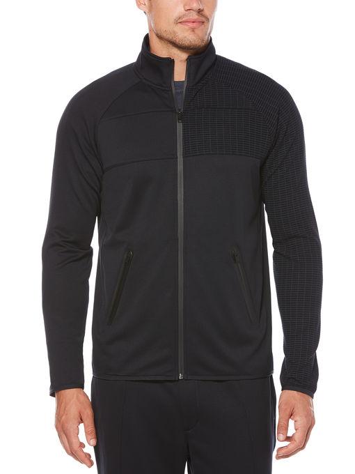 Perry Ellis Active Slim Knit Full Zip Jacket