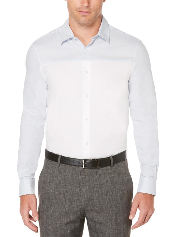 Perry Ellis Oxford Horizontal Stripe Shirt