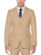 Perry Ellis Slim Fit Solid Khaki Suit Jacket