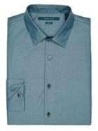 Perry Ellis Big And Tall Non-iron Luxury Iridescent Shirt