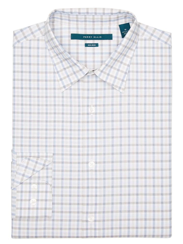 Perry Ellis Non-iron Multi Check Shirt