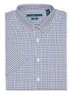 Perry Ellis Short Sleeve Gingham Shirt