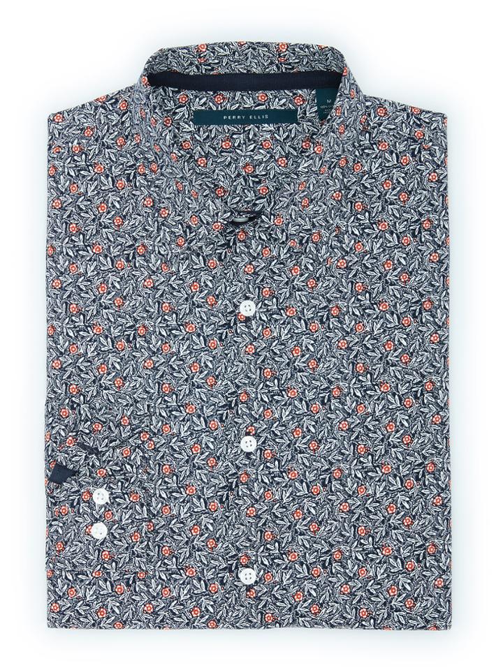 Perry Ellis Exclusive Large Floral Print Shirt