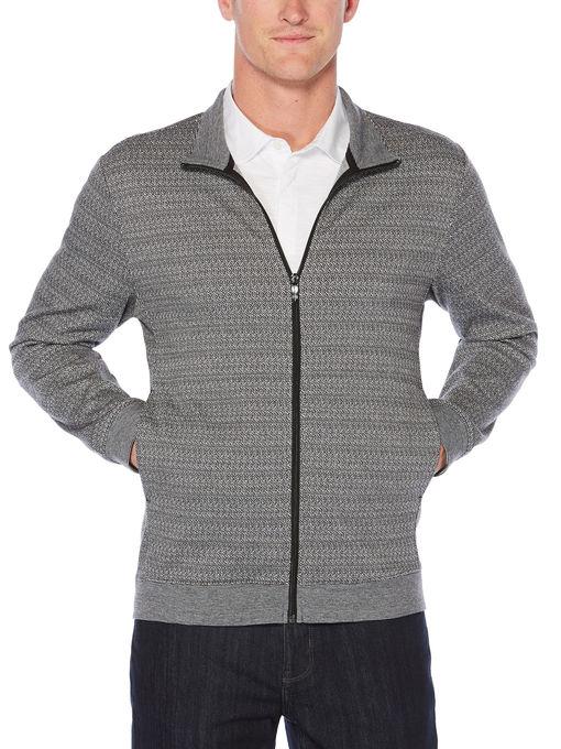 Perry Ellis Jacquard Full-zip Jacket