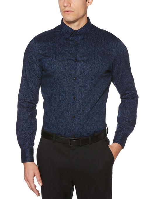 Perry Ellis Slim Stucco Print Shirt