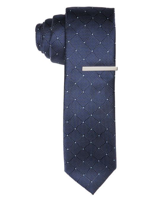 Perry Ellis Sedium Dot Grid Tie