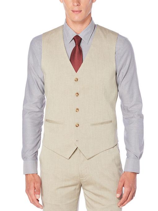 Perry Ellis Regular Fit Performance Heather Twill Suit Vest
