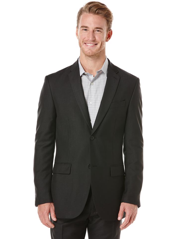 Perry Ellis Modern Fit Plaid Suit Jacket