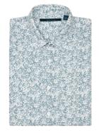 Perry Ellis Short Sleeve Floral Linen Shirt