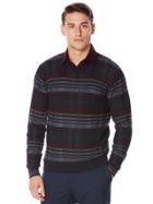 Perry Ellis Multi-color Plaid Crew Sweater