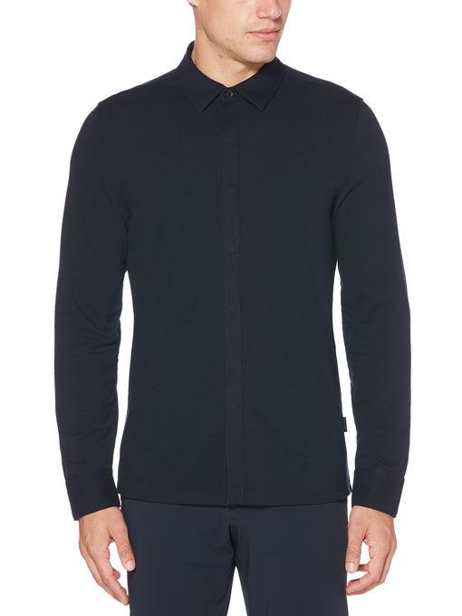 Perry Ellis Solid Pique Shirt