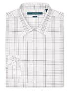 Perry Ellis Non-iron Multi Color Windowpane Shirt