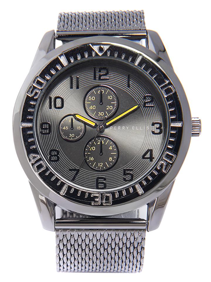 Perry Ellis Black Mesh Watch