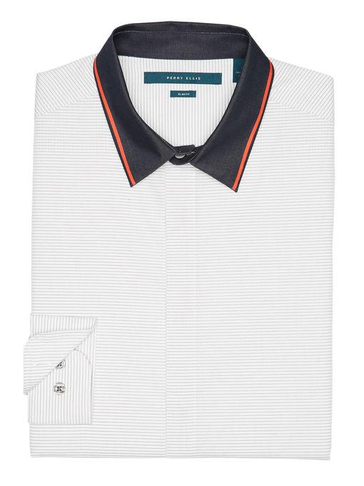 Perry Ellis Contrast Collar Shirt