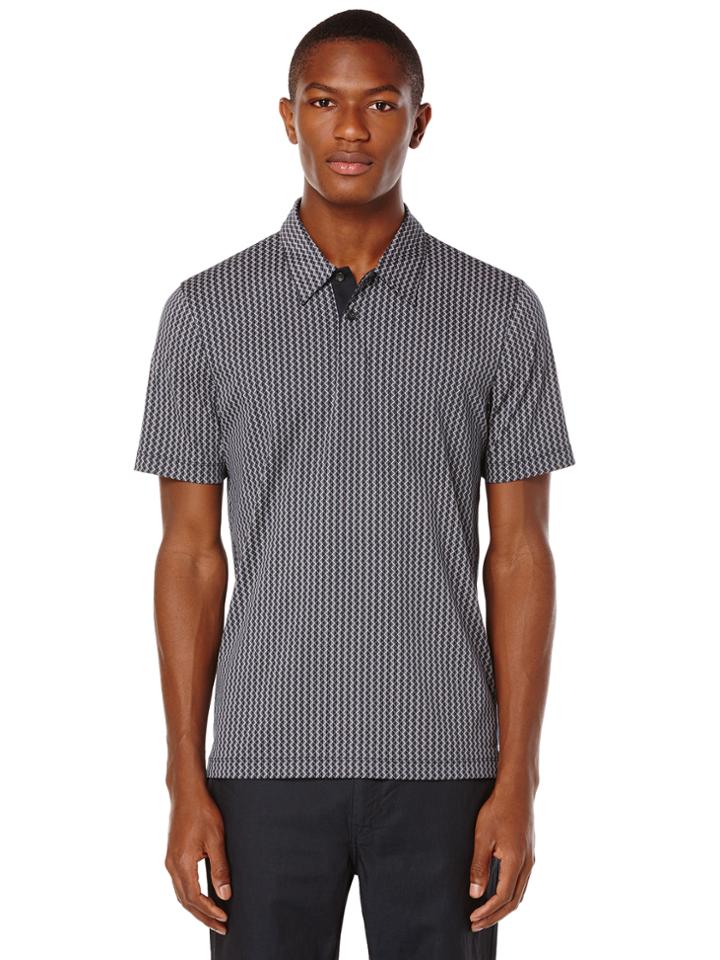 Perry Ellis Short Sleeve Geometric Printed Polo