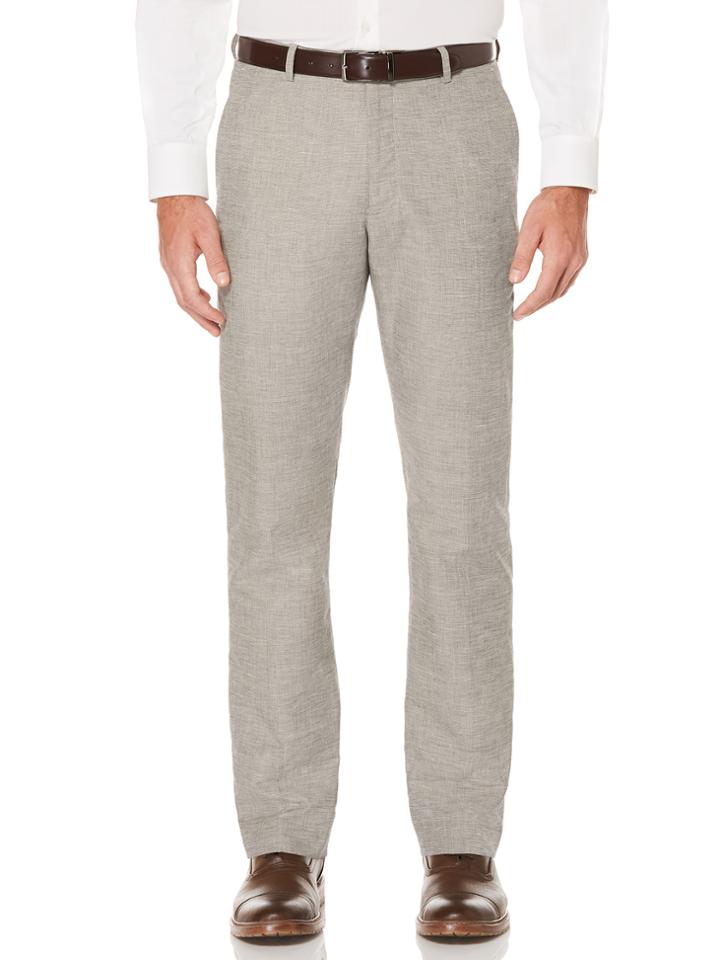 Perry Ellis Slim Fit Heather Linen Suit Pant