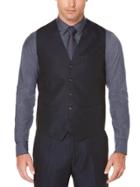 Perry Ellis Navy Linen Suit Vest