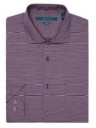 Perry Ellis Big And Tall Non-iron Iridescent Stripe Shirt