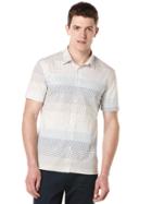 Perry Ellis Multi-color Horizontal Dot Stripe Shirt