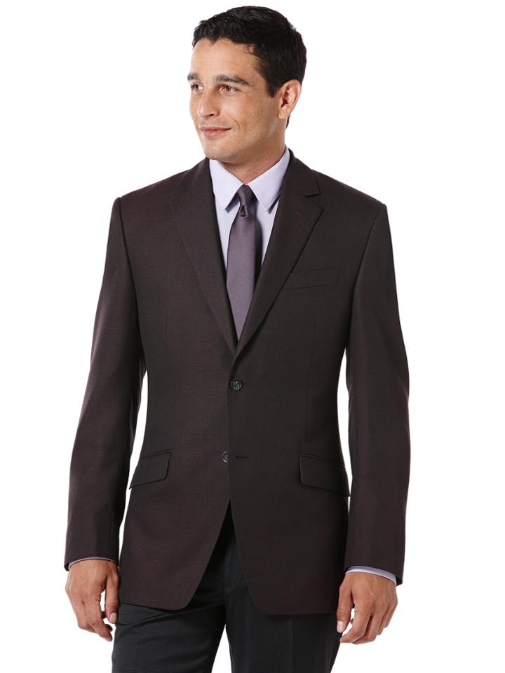 Perry Ellis Plum Tic Suit Jacket