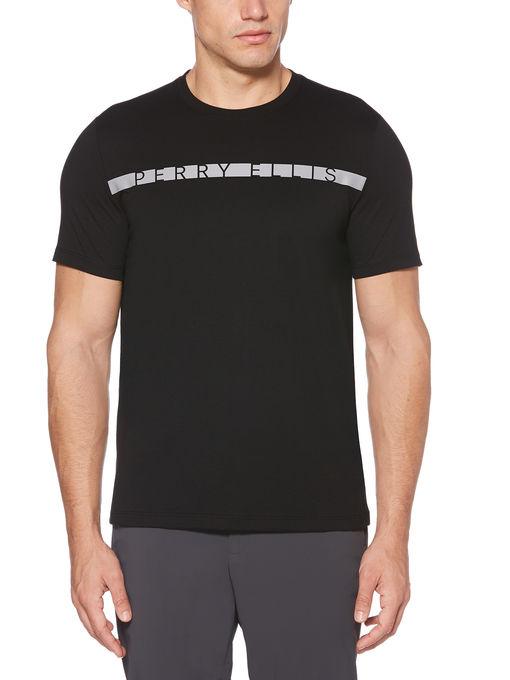 Perry Ellis Logo Stripes T-shirt