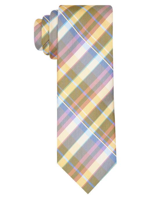 Perry Ellis Classic Multi-color Plaid Tie