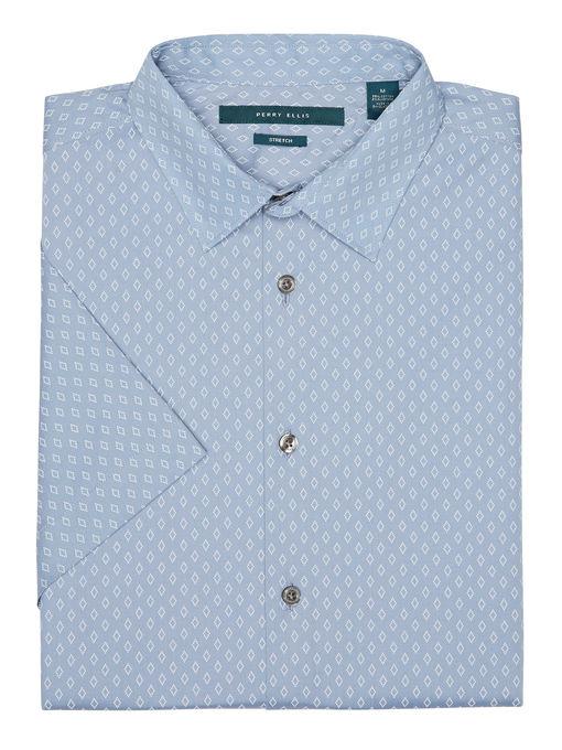Perry Ellis Short Sleeve Diamond Shirt