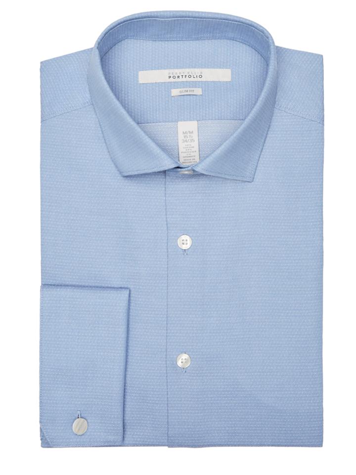 Perry Ellis Slim Fit Tiny Dot Dress Shirt