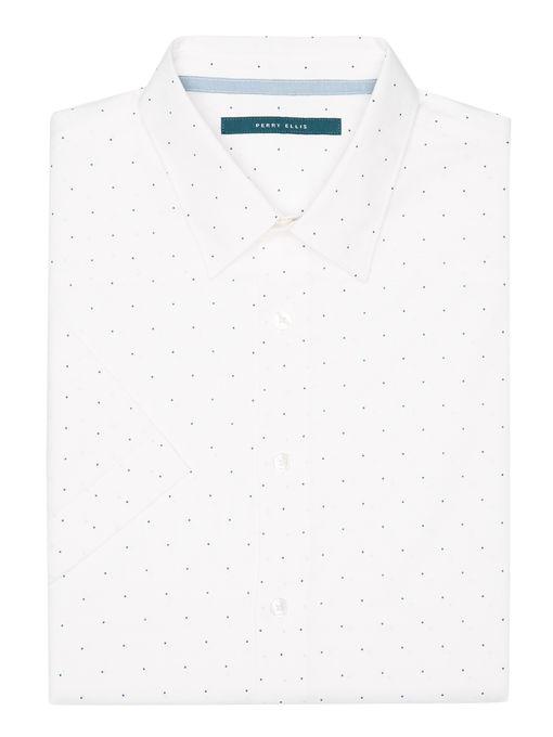 Perry Ellis Short Sleeve Scattered Dot Shirt