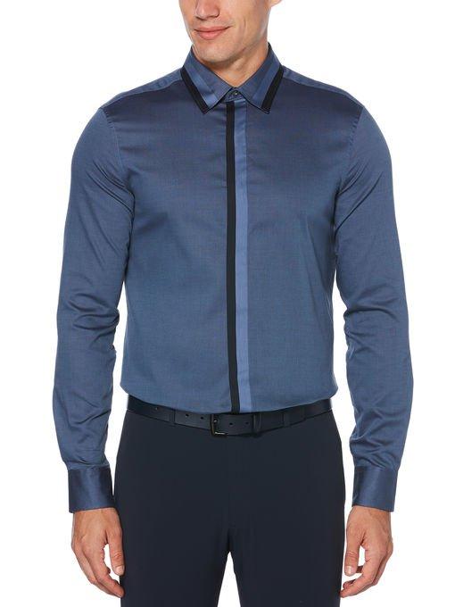 Perry Ellis Slim Fit Solid Dobby Shirt