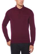 Perry Ellis Lightweight Merino Polo Sweater