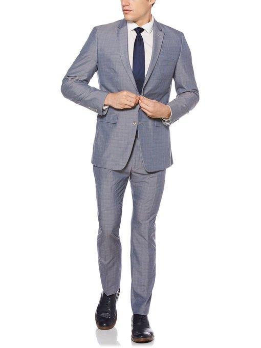 Perry Ellis 2 Piece Slim Fit Blue Parque Suit