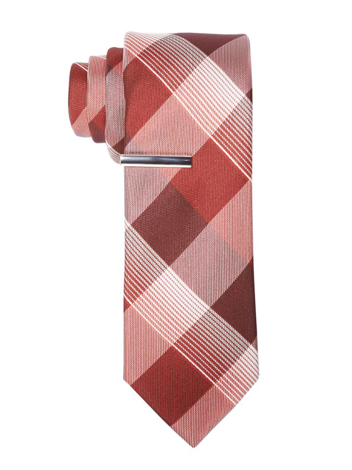 Perry Ellis Pineda Plaid Slim Tie