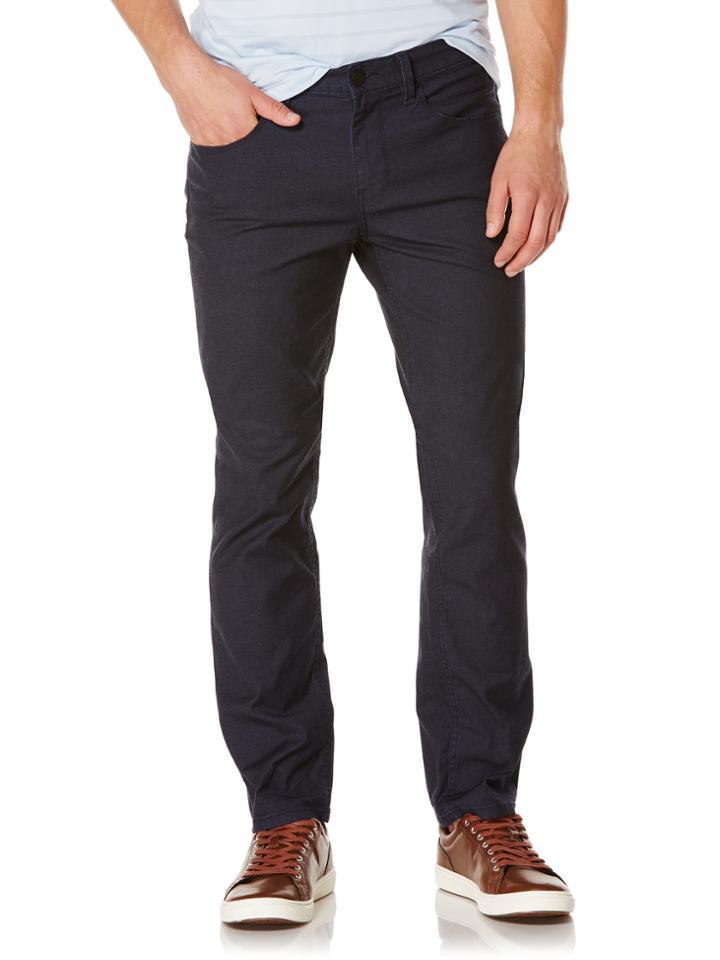 Perry Ellis Slim Fit Textured 5 Pocket Jean