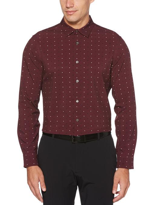 Perry Ellis Total Stretch Slim Fit Star Print Shirt