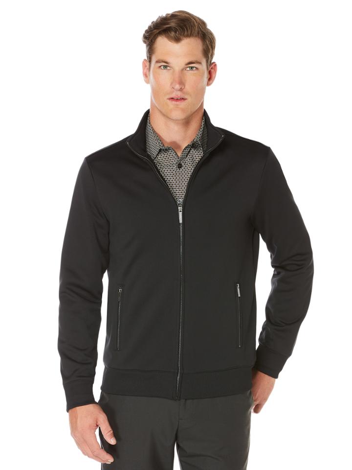 Perry Ellis Textured Full Zip Jacket