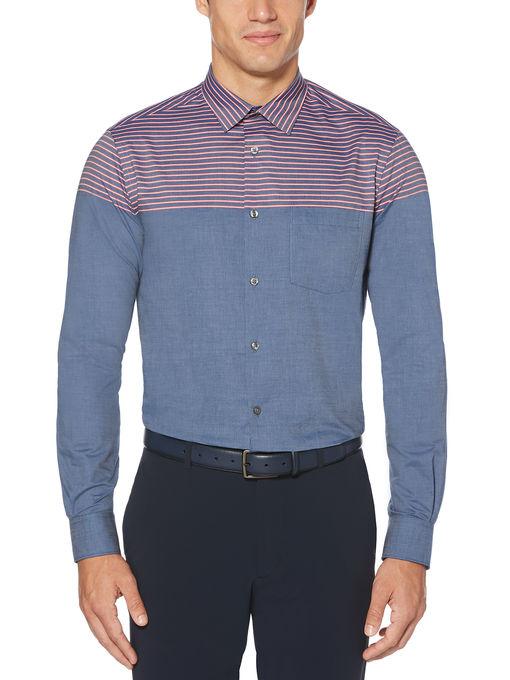Perry Ellis Colorblock Stripe Shirt