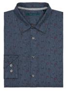 Perry Ellis Exclusive Heather Floral Print Shirt