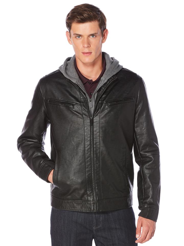 Perry Ellis Bomber Jacket W/ Removable Hood