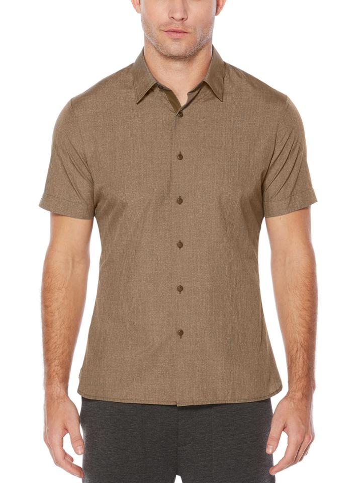 Perry Ellis Short Sleeve Active Woven Shirt
