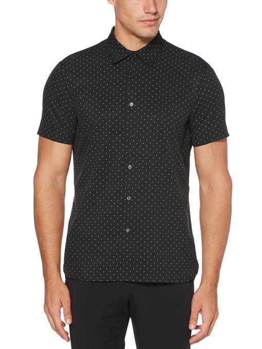 Perry Ellis Total Stretch Slim Fit Mini Motif Print Shirt