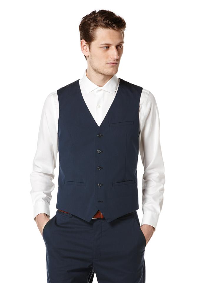 Perry Ellis Iridescent Cotton Suit Vest