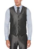 Perry Ellis Slim Fit Irridescent Twill Suit Vest