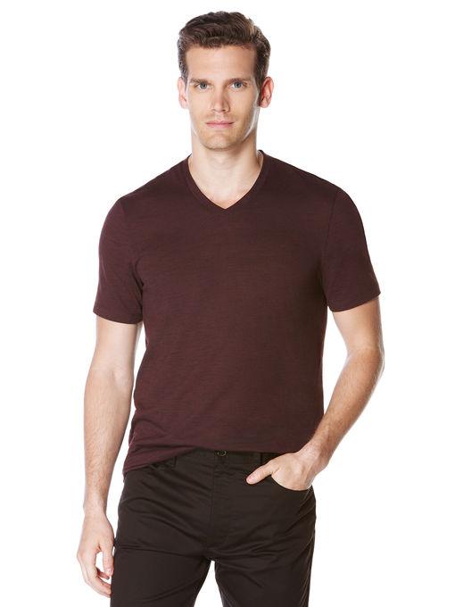 Perry Ellis Slub V-neck Tee